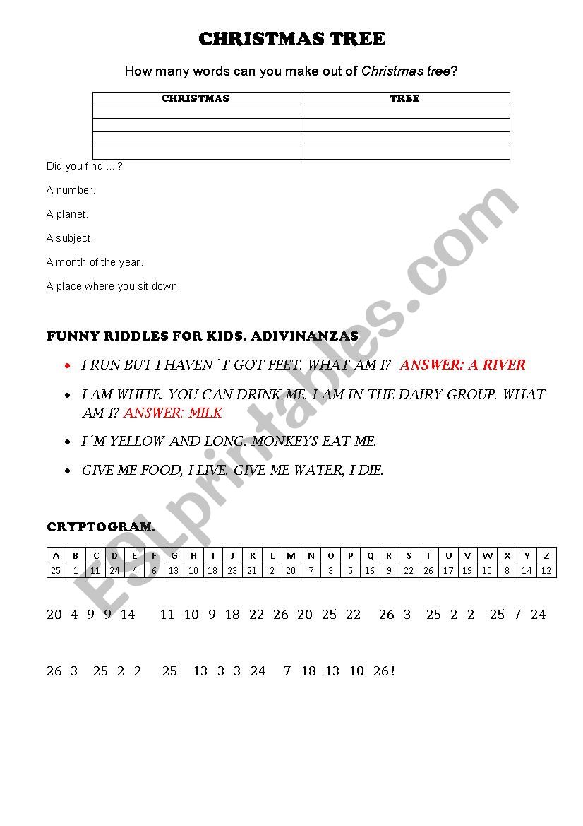 cryptograms worksheet