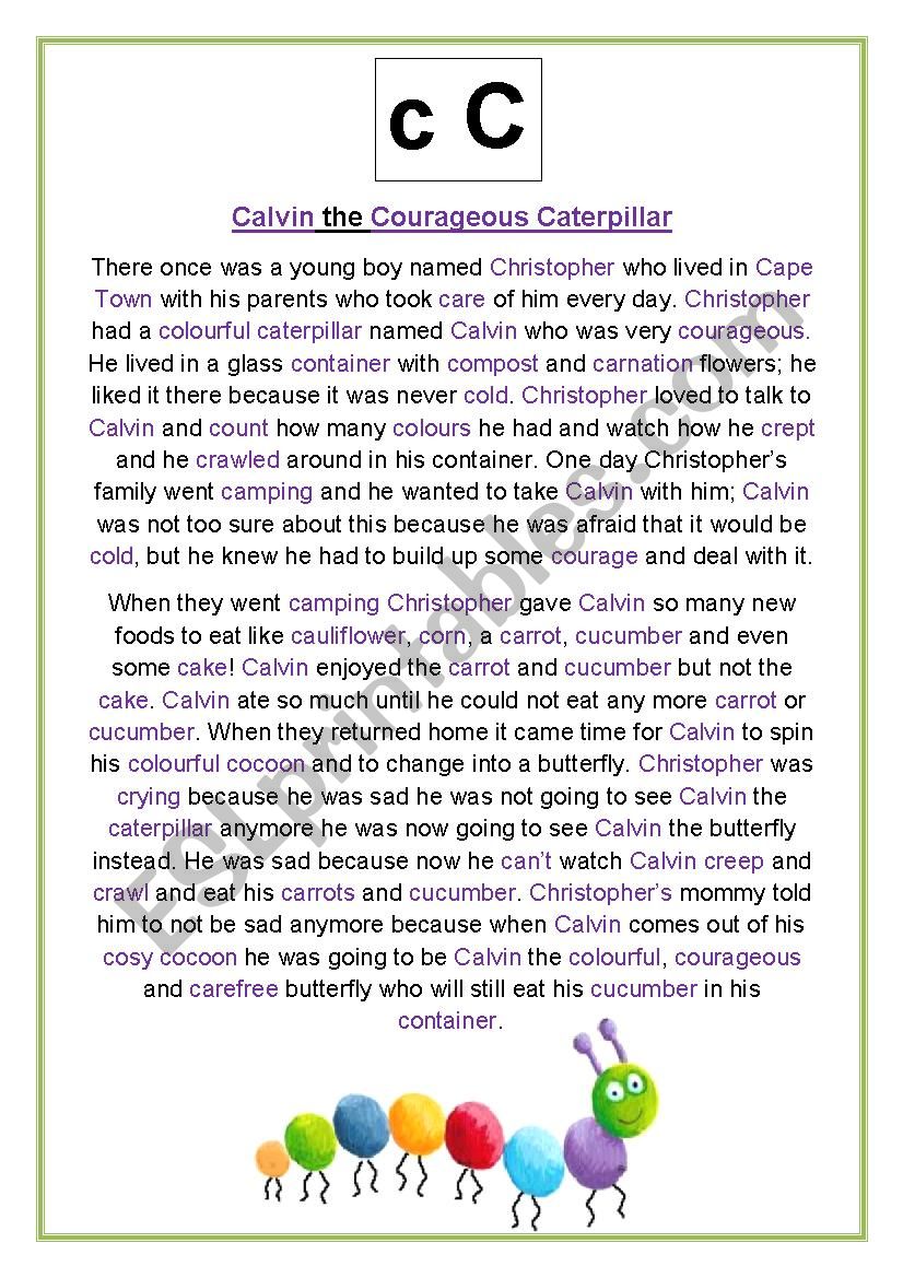 Calvin the Courageous Caterpillar