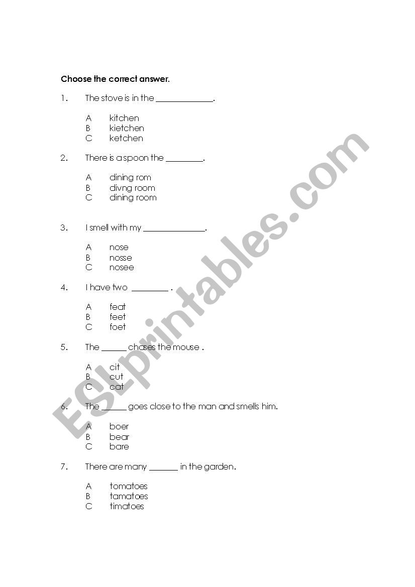 vocabulary exercise worksheet