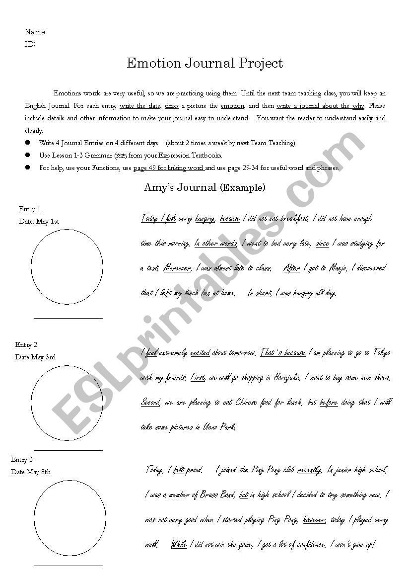 Emotion and Reason Journal 2 of 2