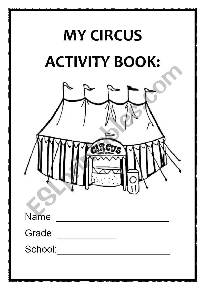 Circus Activity Booklet worksheet