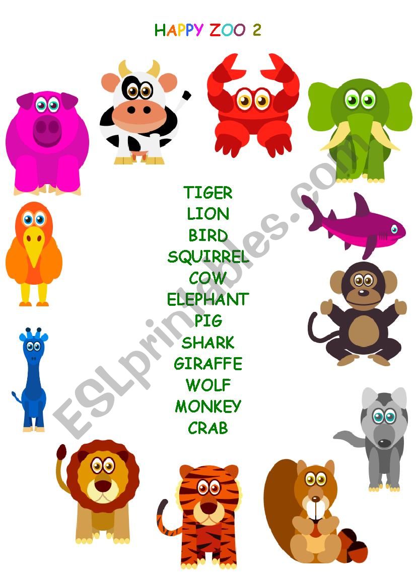 HAPPY ZOO! :) worksheet