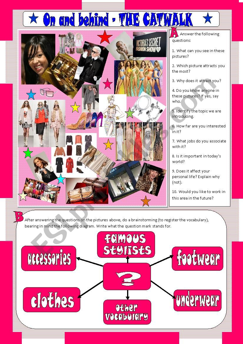 Fashion - speaking worksheet