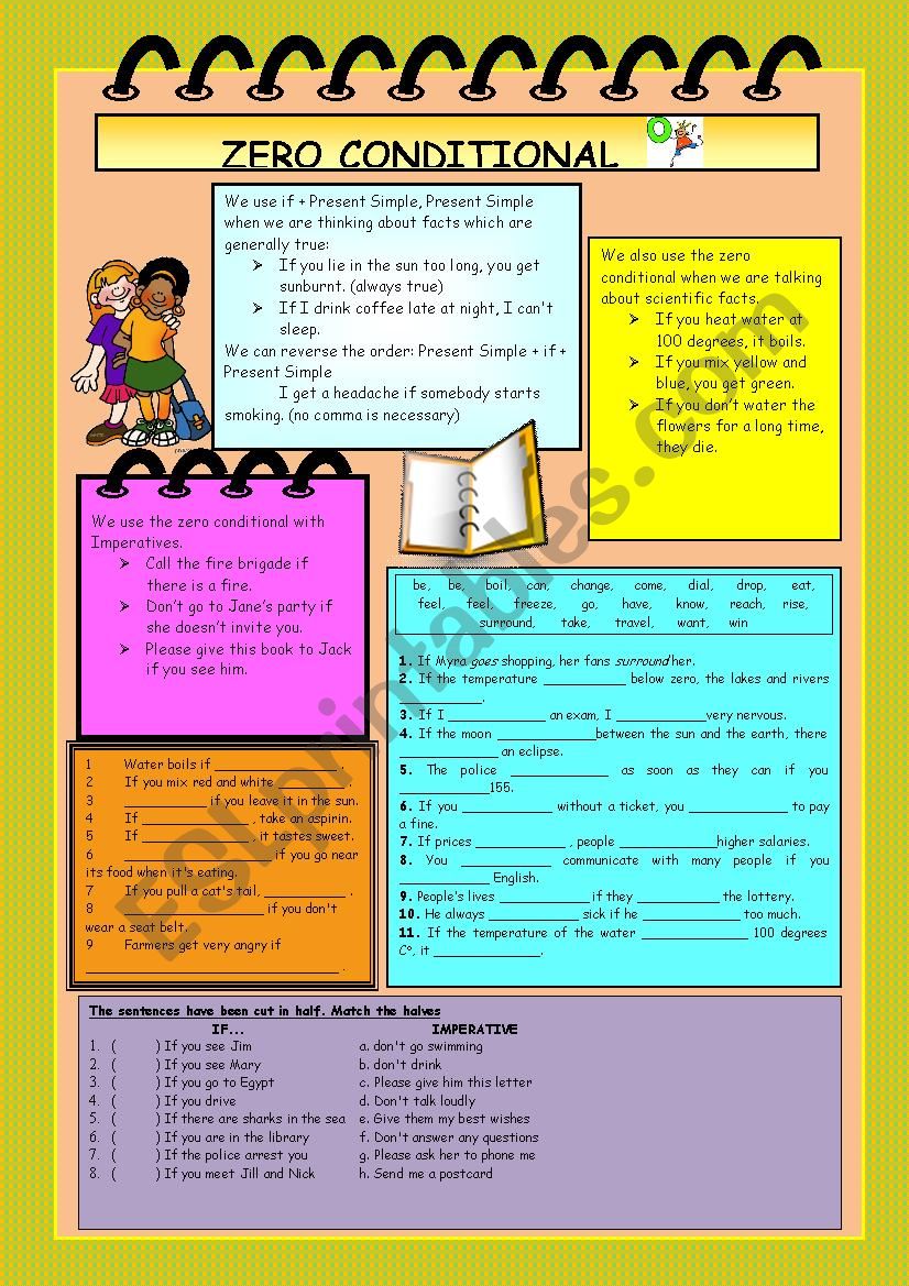 Zero Conditional worksheet