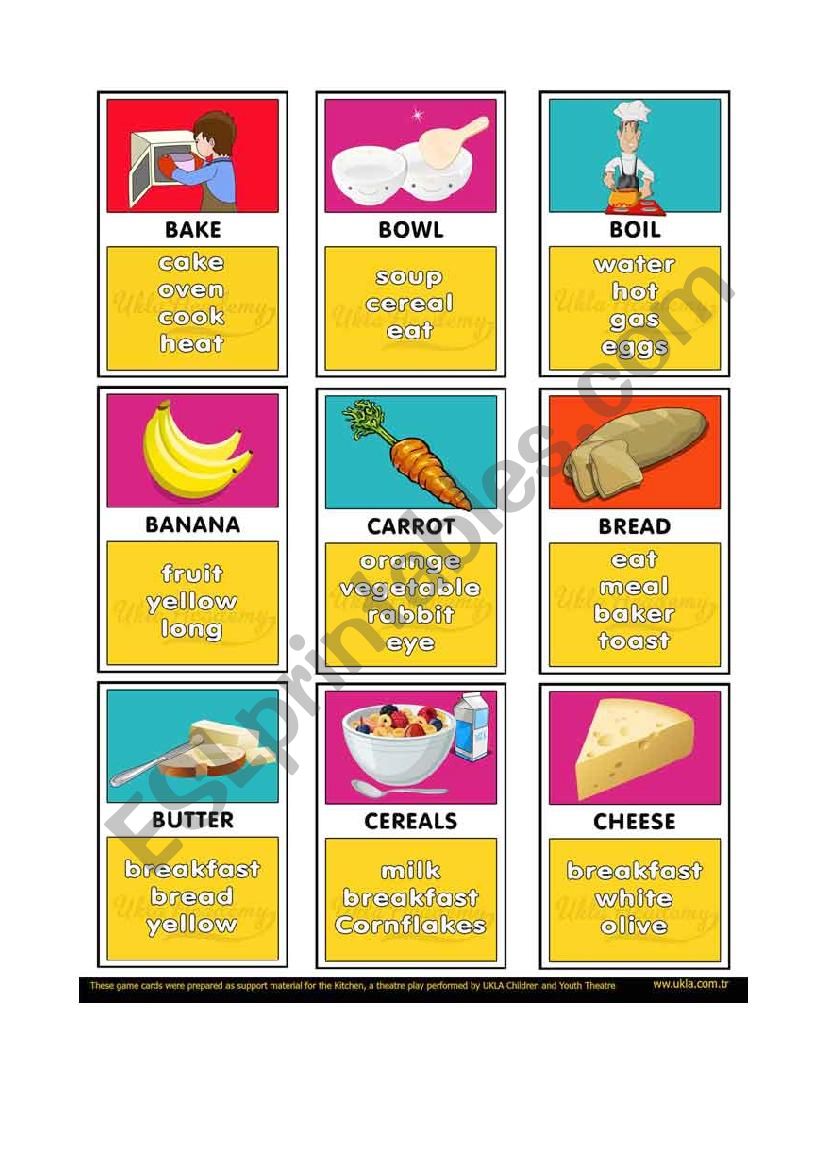 â€˜the Kitchenâ€™ taboo game cards