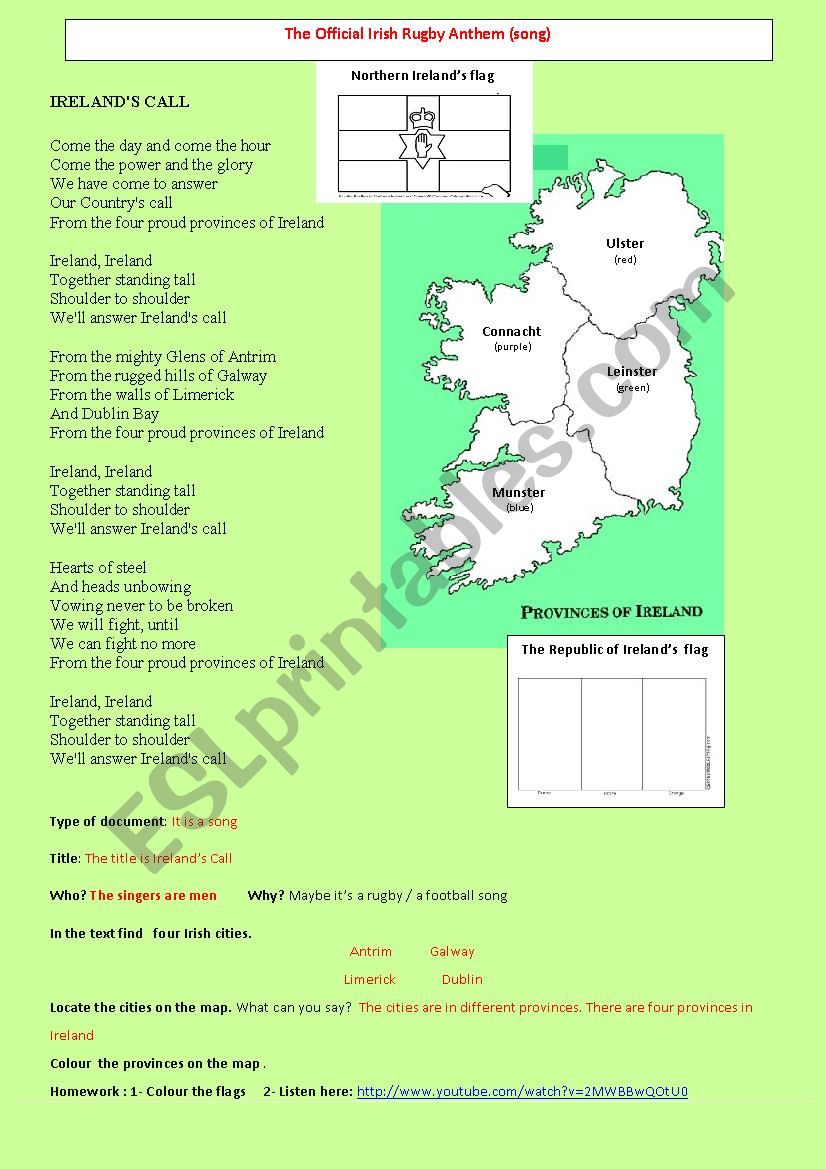 The Official Irish Rugby Anthem (song)