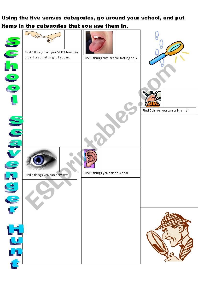 5-senses-school-scavenger-hunt-esl-worksheet-by-american-teacher