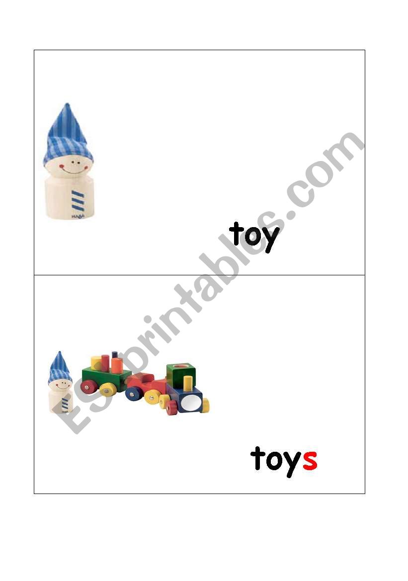 plurals toy worksheet