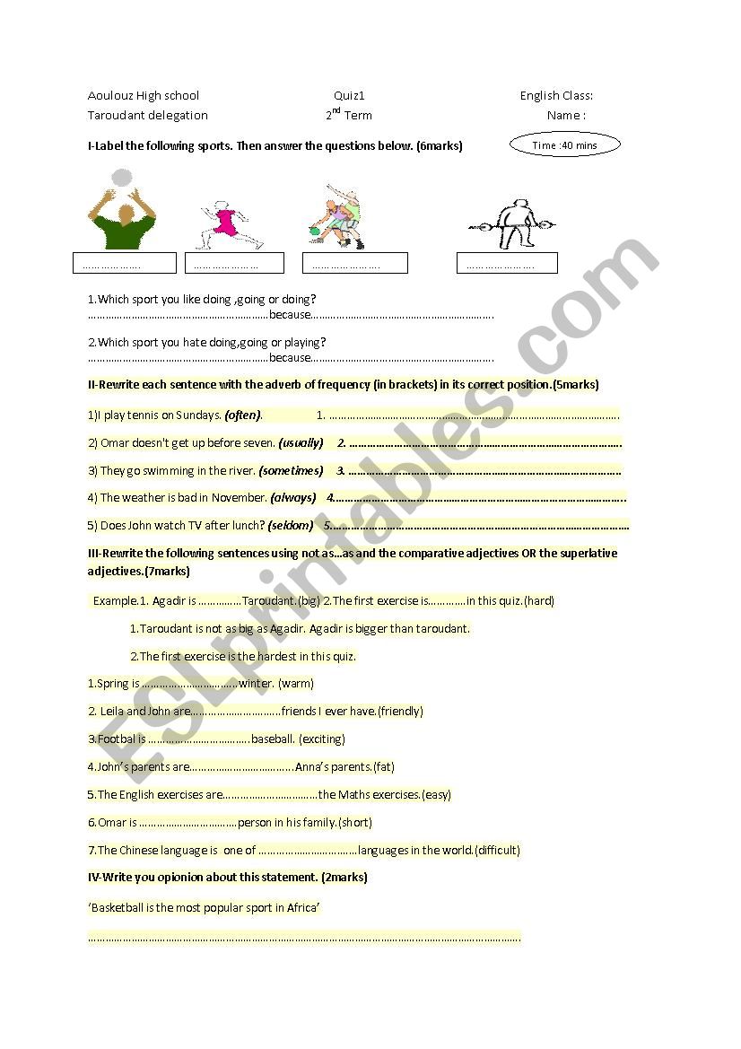 Comparative,superlative ,and equative adjectives  and adverbs of frequency 