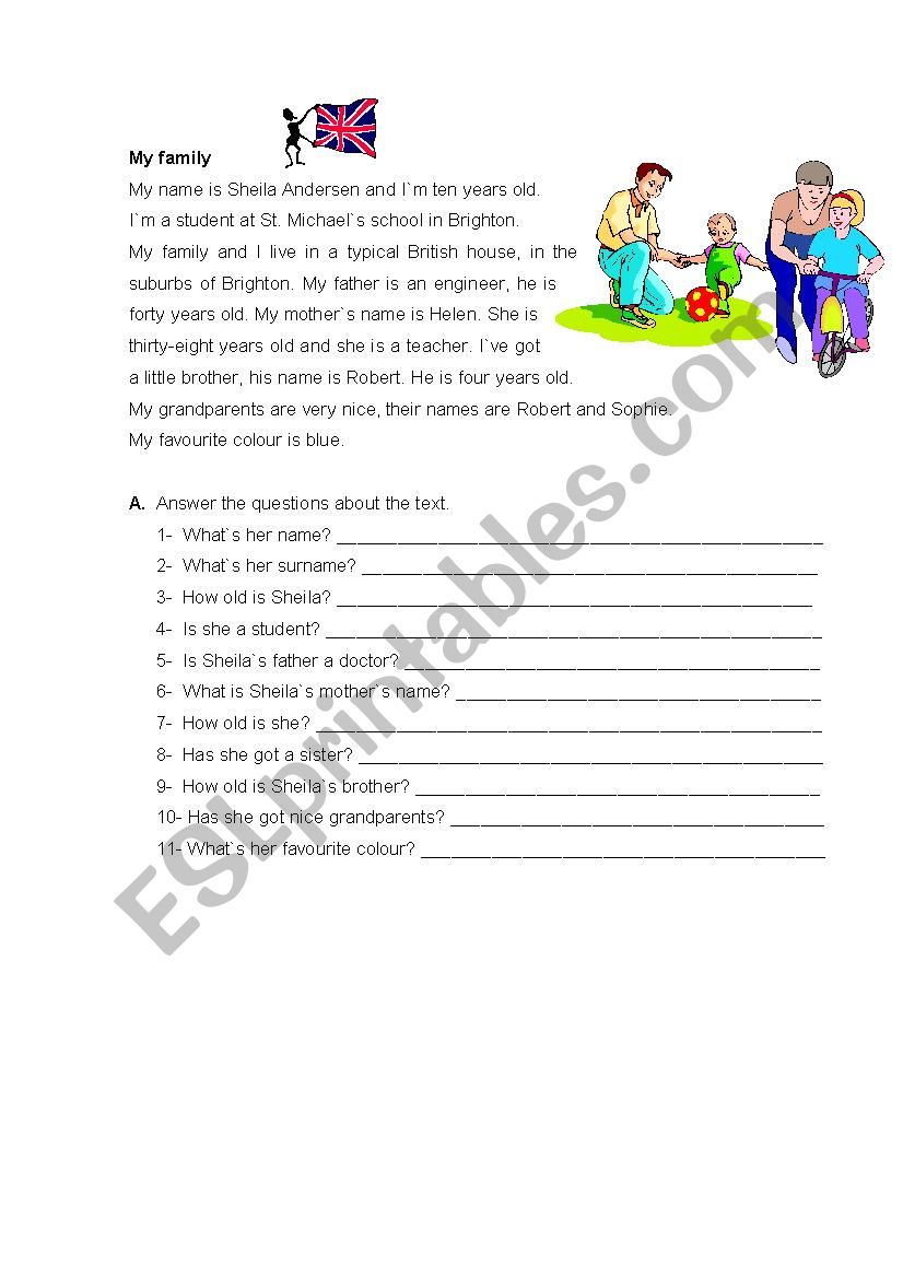 Family worksheet