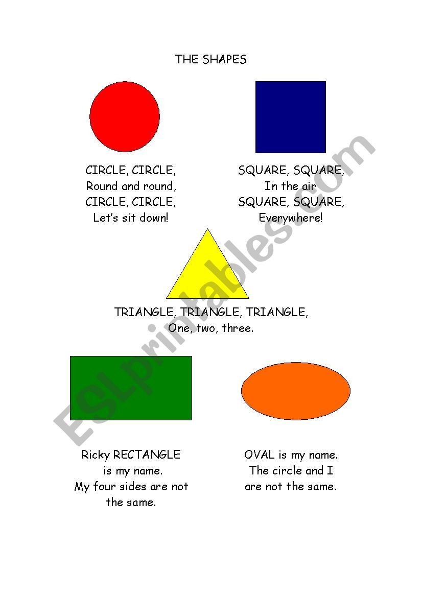 The shapes worksheet