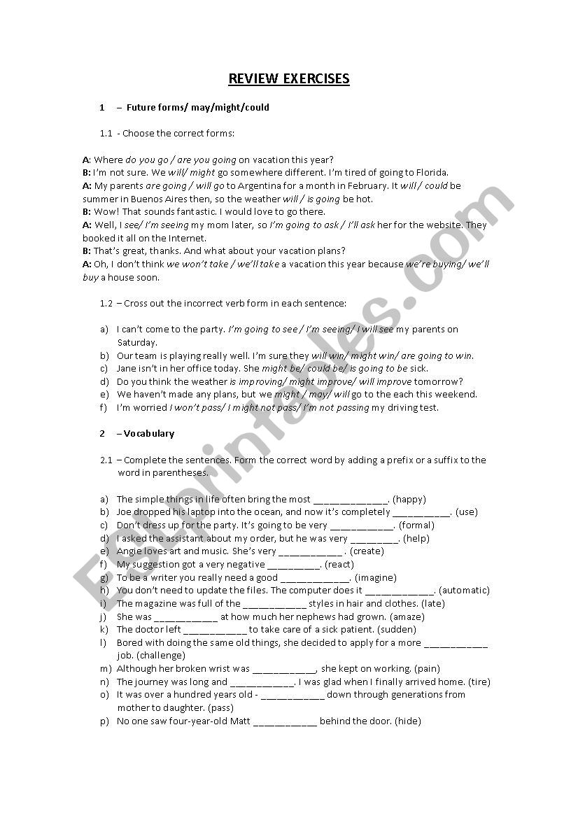 Review lessons 5-6 American Headway 3