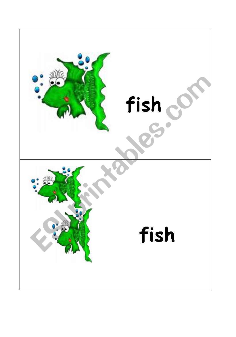 fish-fish worksheet