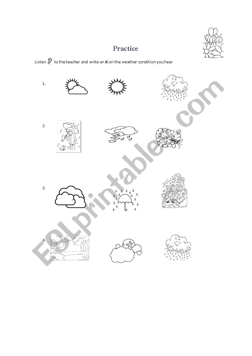 Weather worksheet