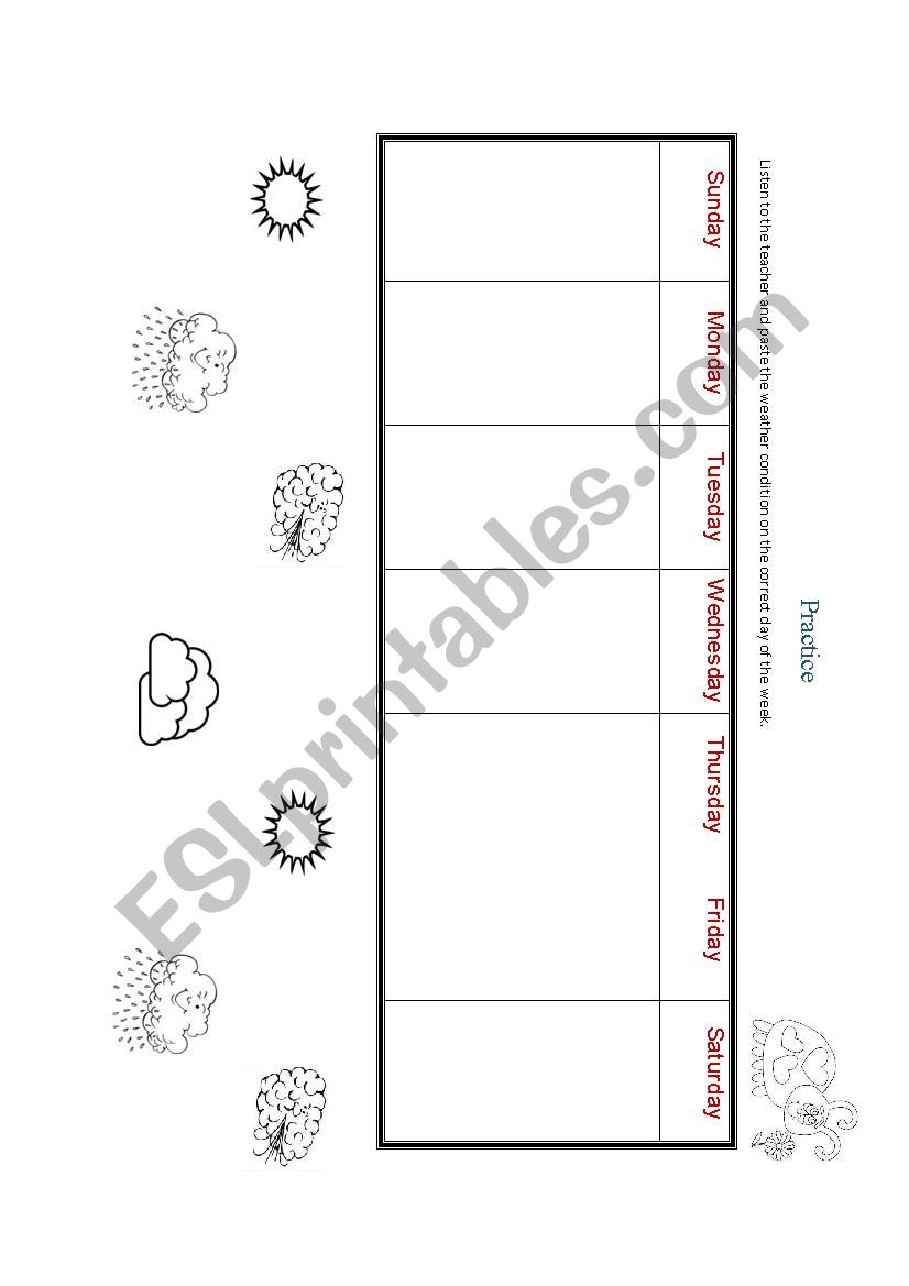 weather worksheet