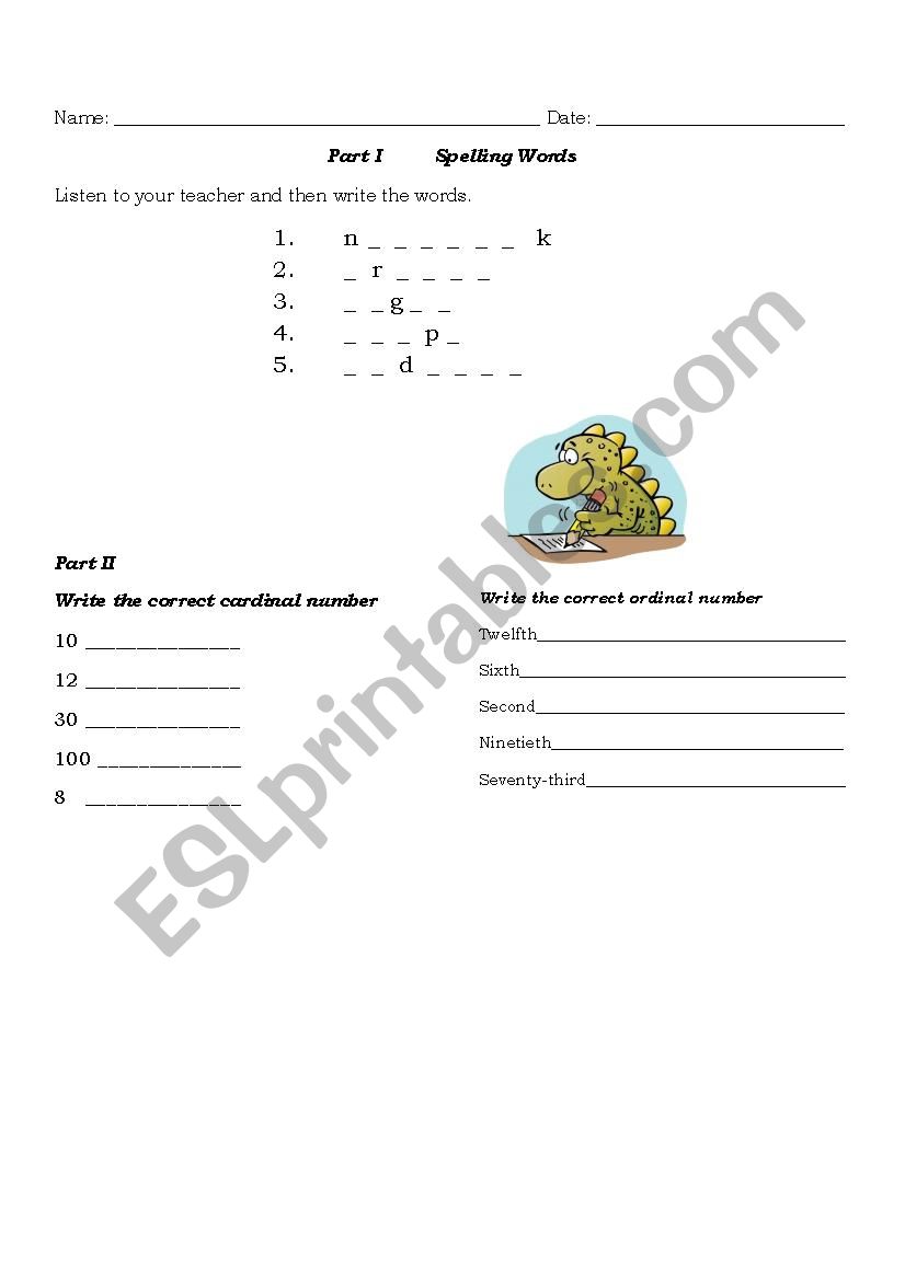 alphabet numbers and verb to be worksheet