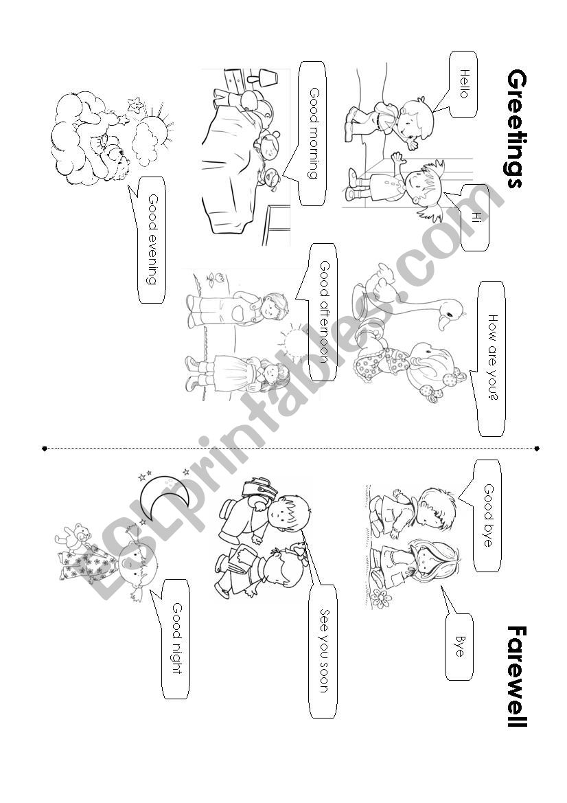 greetings/farewell worksheet