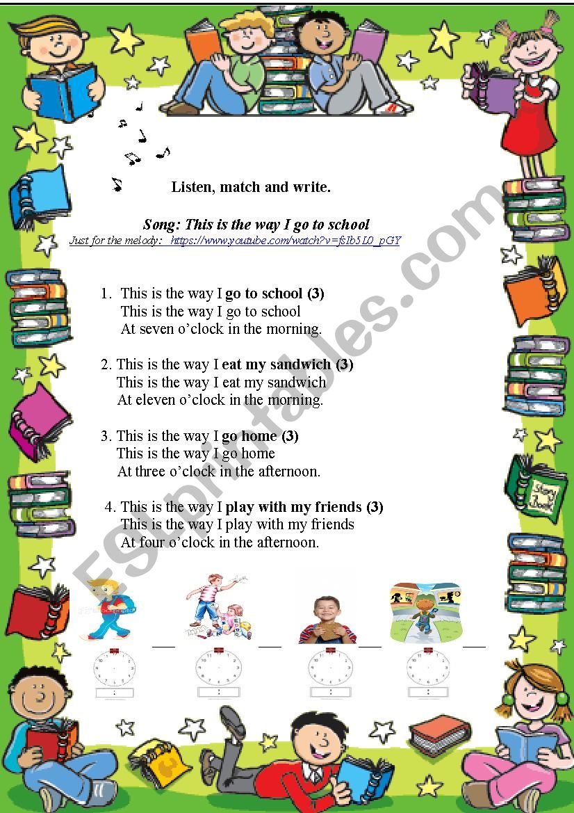 Song worksheet