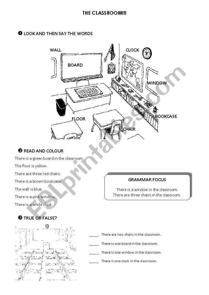 The clasroom - There is/ There are