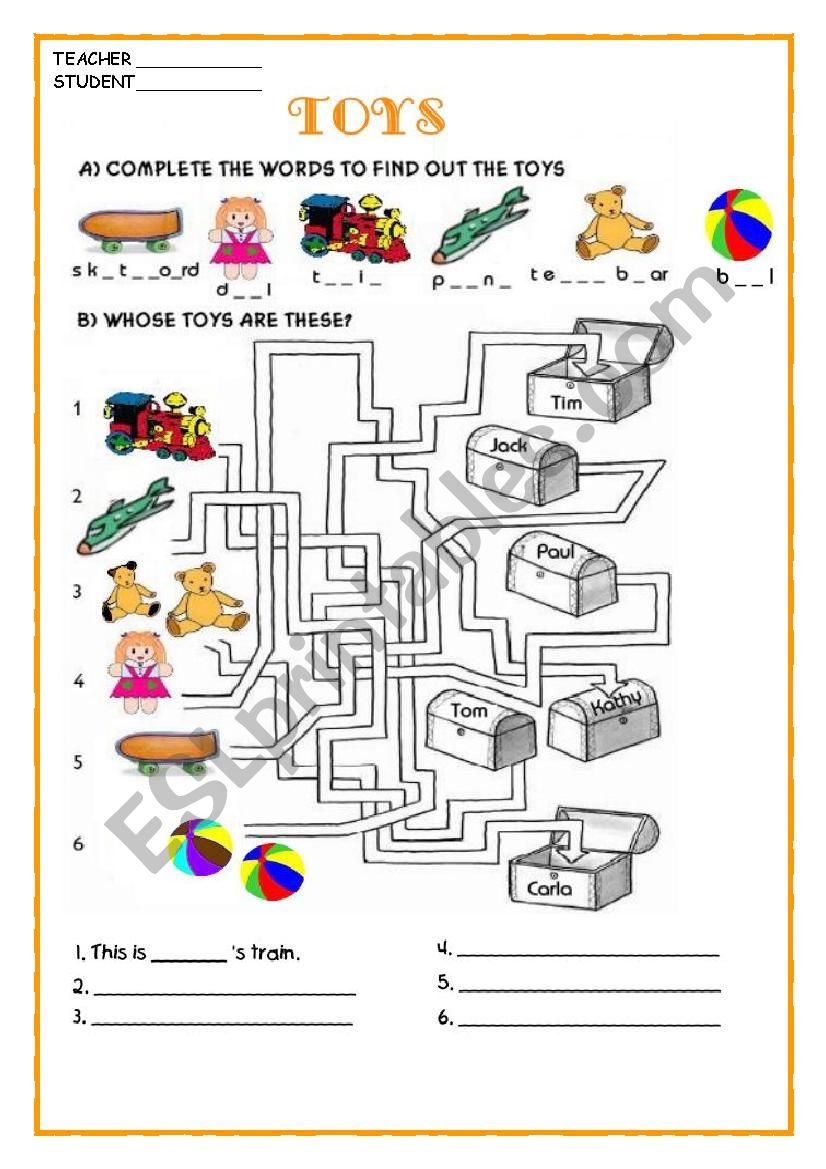 Genetive case worksheet