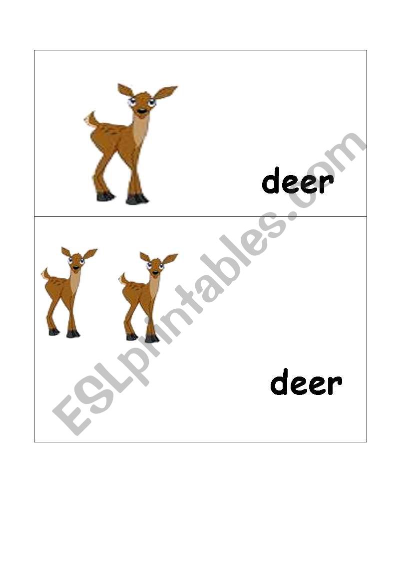 deer-deer worksheet
