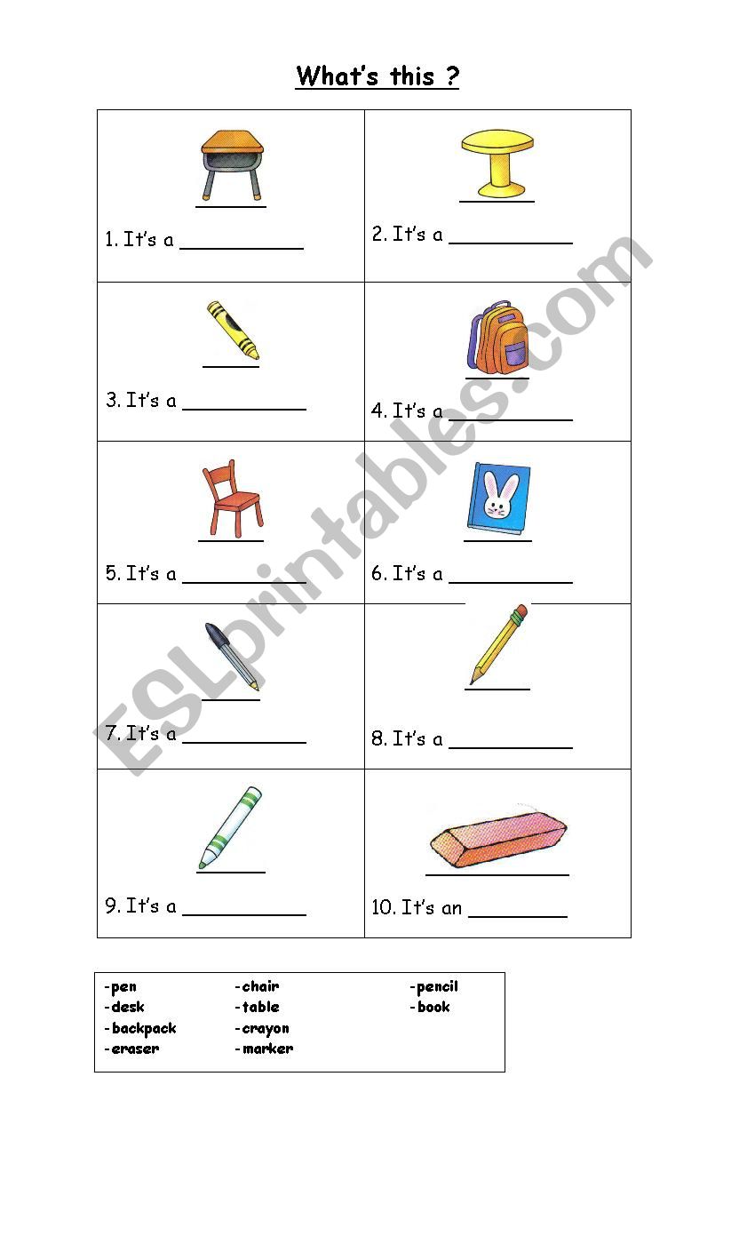 Whats this?  worksheet