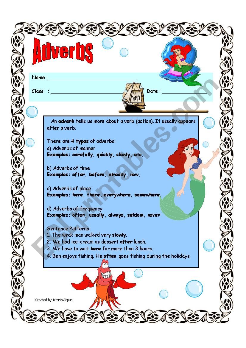 Adverbs For Intermediate worksheet