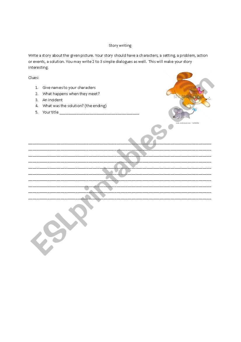 composition Story Writing  worksheet