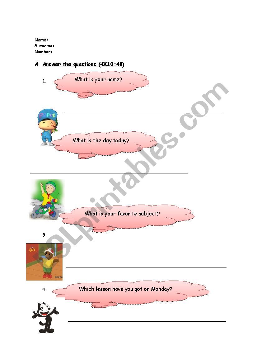 what time is it ? worksheet