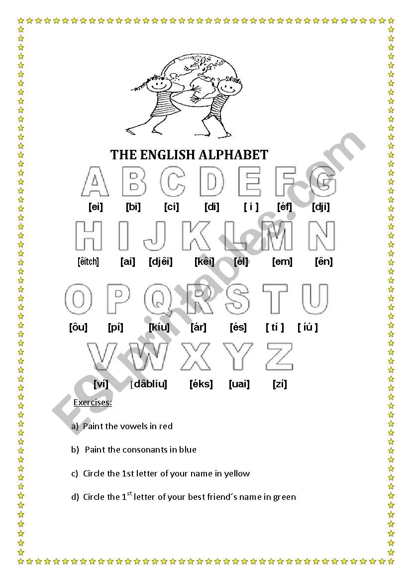 The Alphabet  worksheet