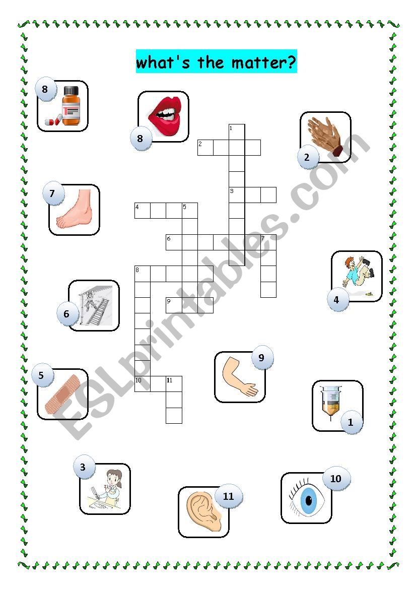 whatÂ´s the matter! worksheet