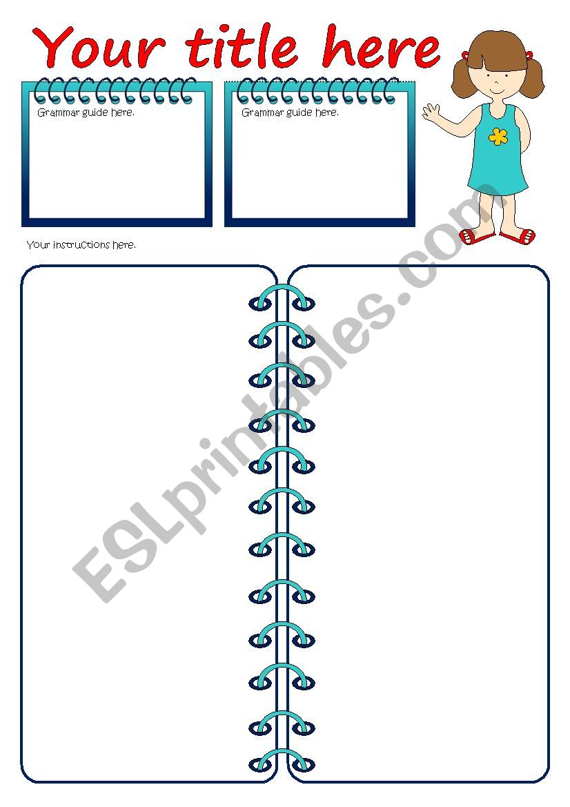 Notebook Template worksheet