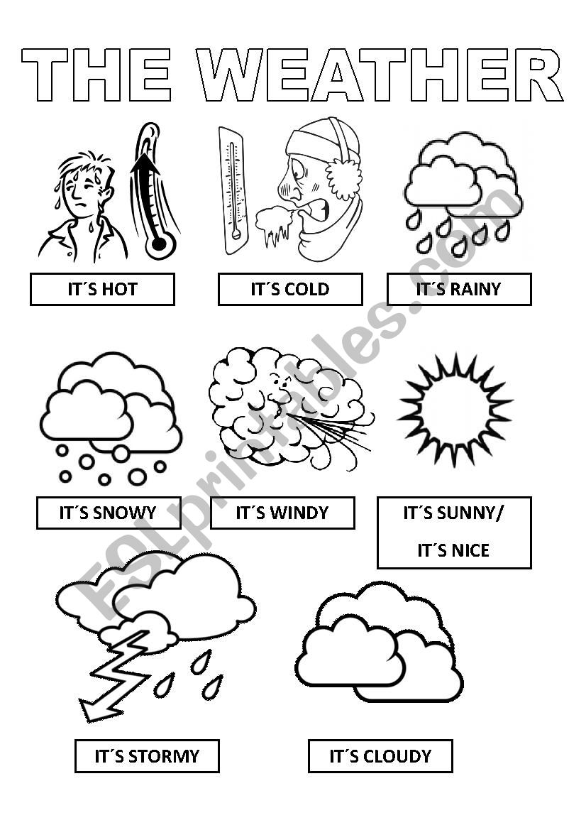 WEATHER worksheet