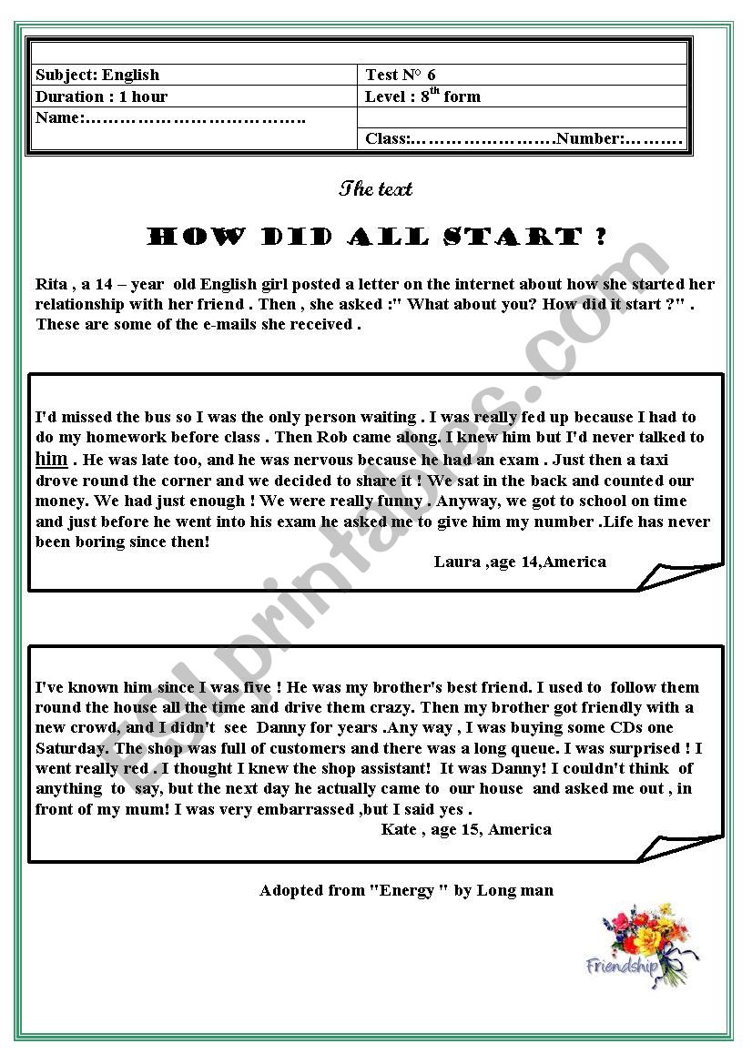 end term test n3.8th worksheet