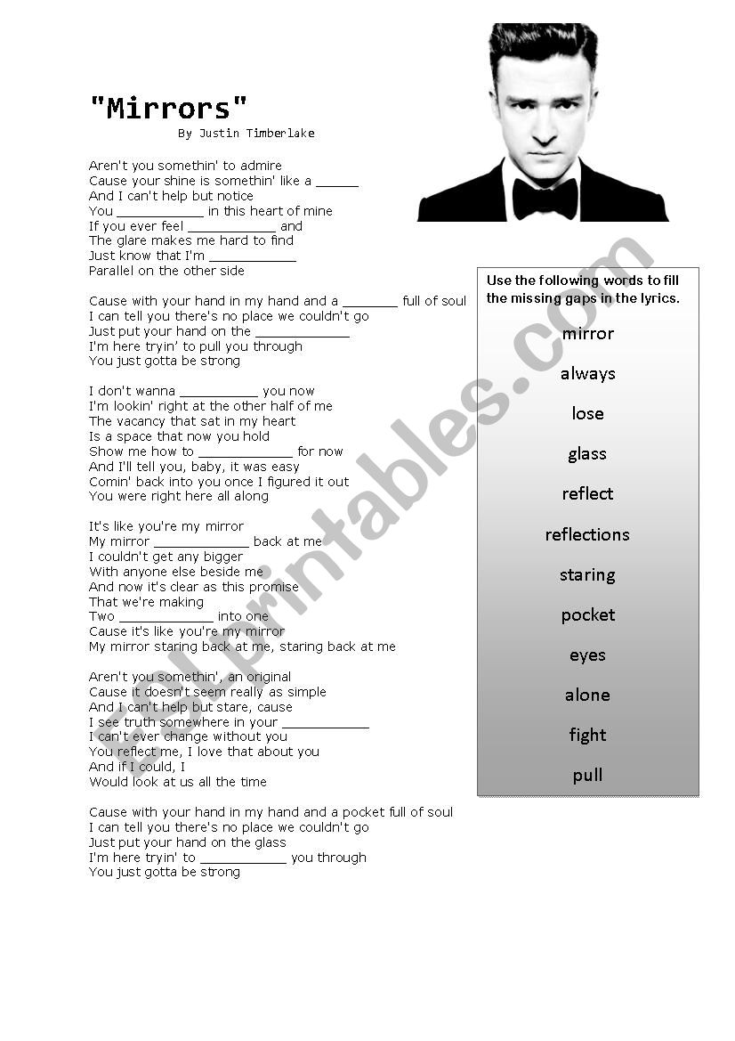 mirror lyrics justin timberlake mp3 download