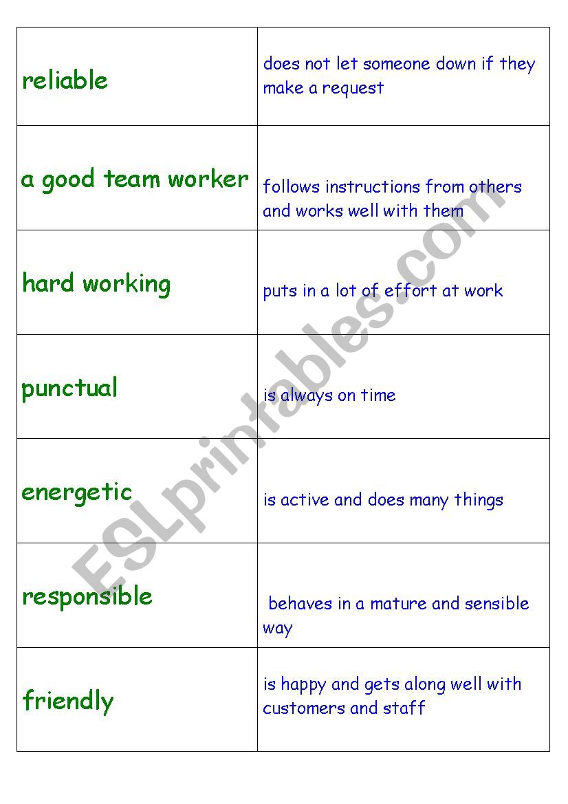 Adjectives  worksheet