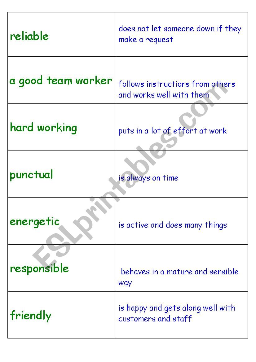 Adjectives  worksheet
