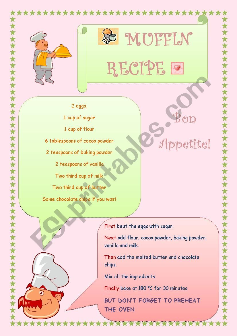 Bon Appetite! worksheet