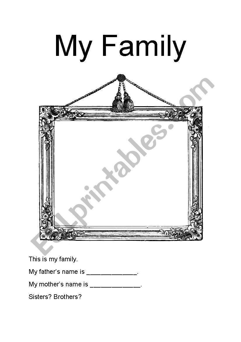 Draw your family worksheet