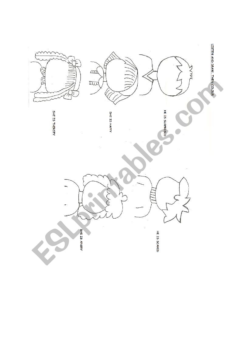 FEELINGS worksheet