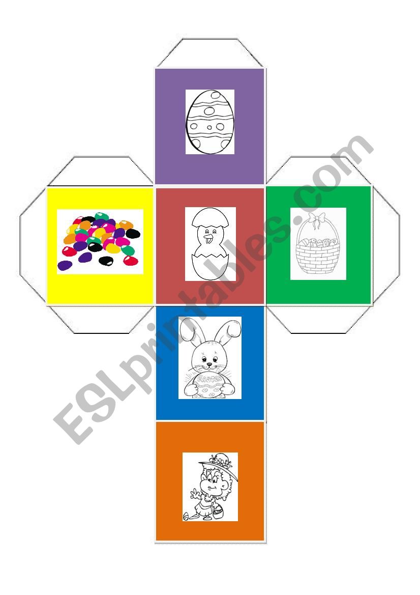 EASTER DICE GAME  worksheet