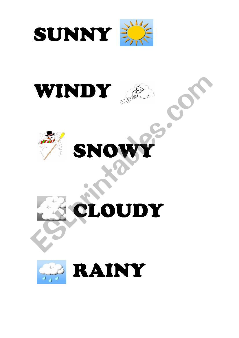 weather worksheet