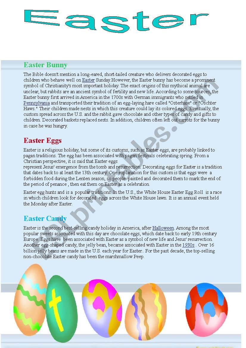 The Easter bunny , Easter eggs and their origins in history 