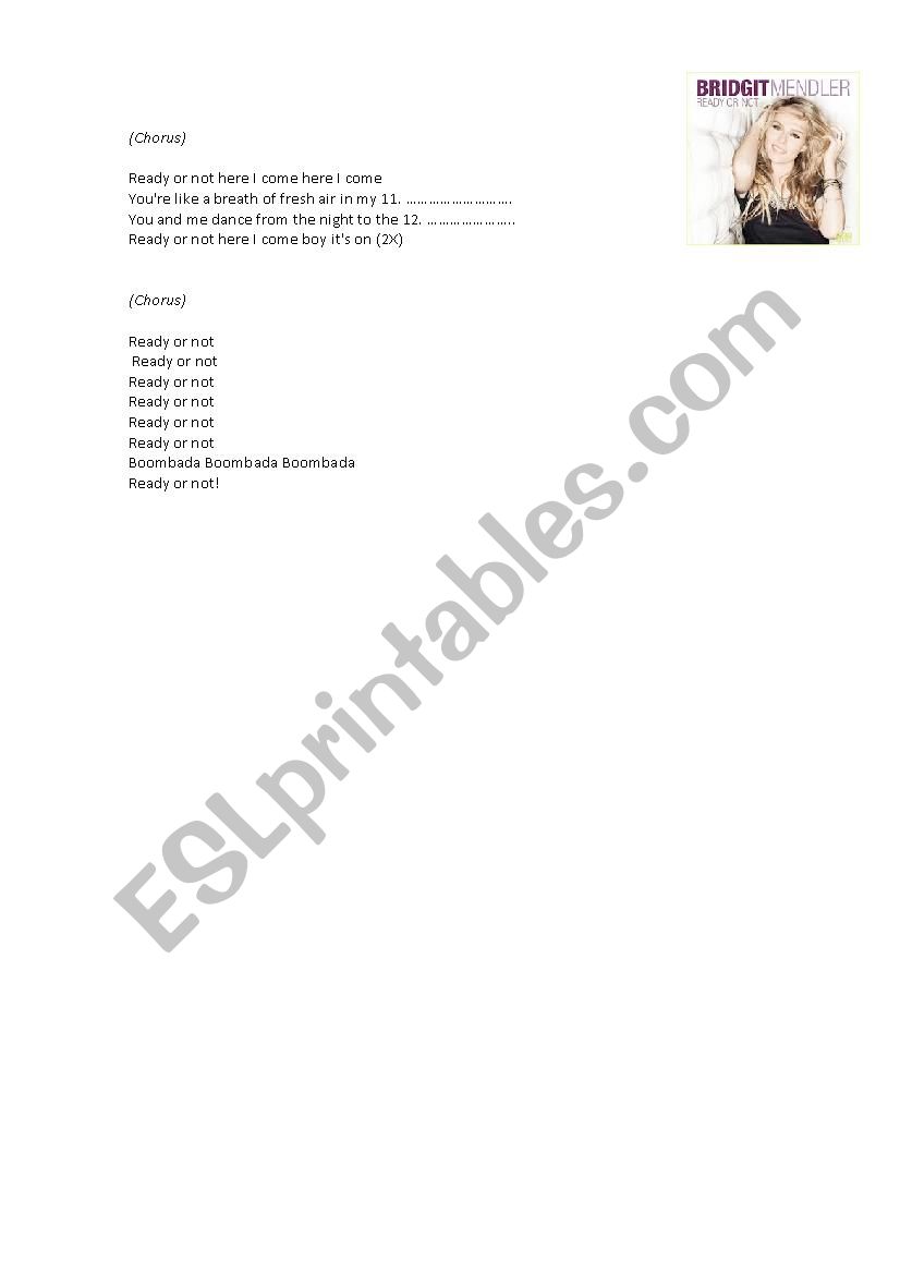 bridgit mendler ready or not chords bridgit mendler ready or not chords