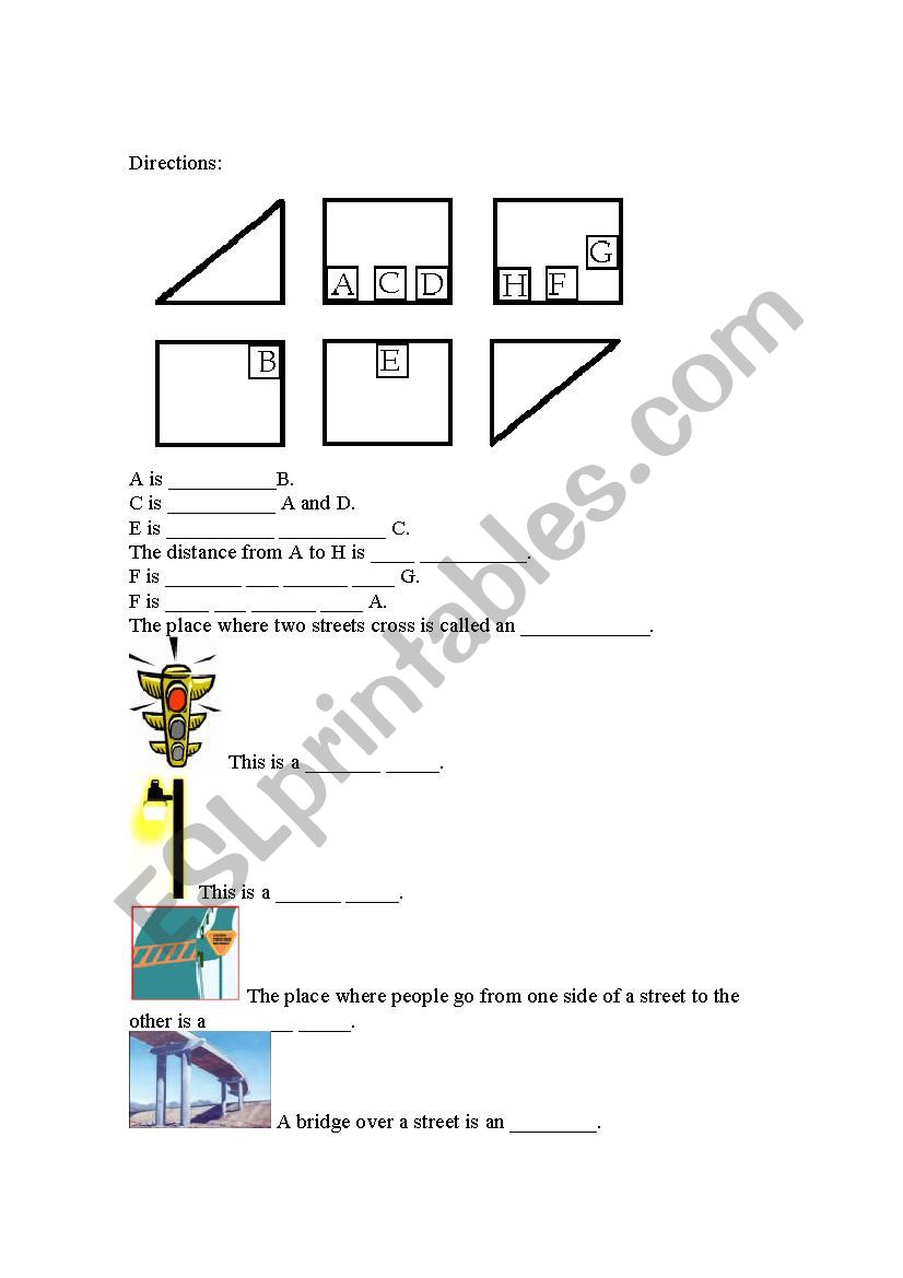 Directions worksheet