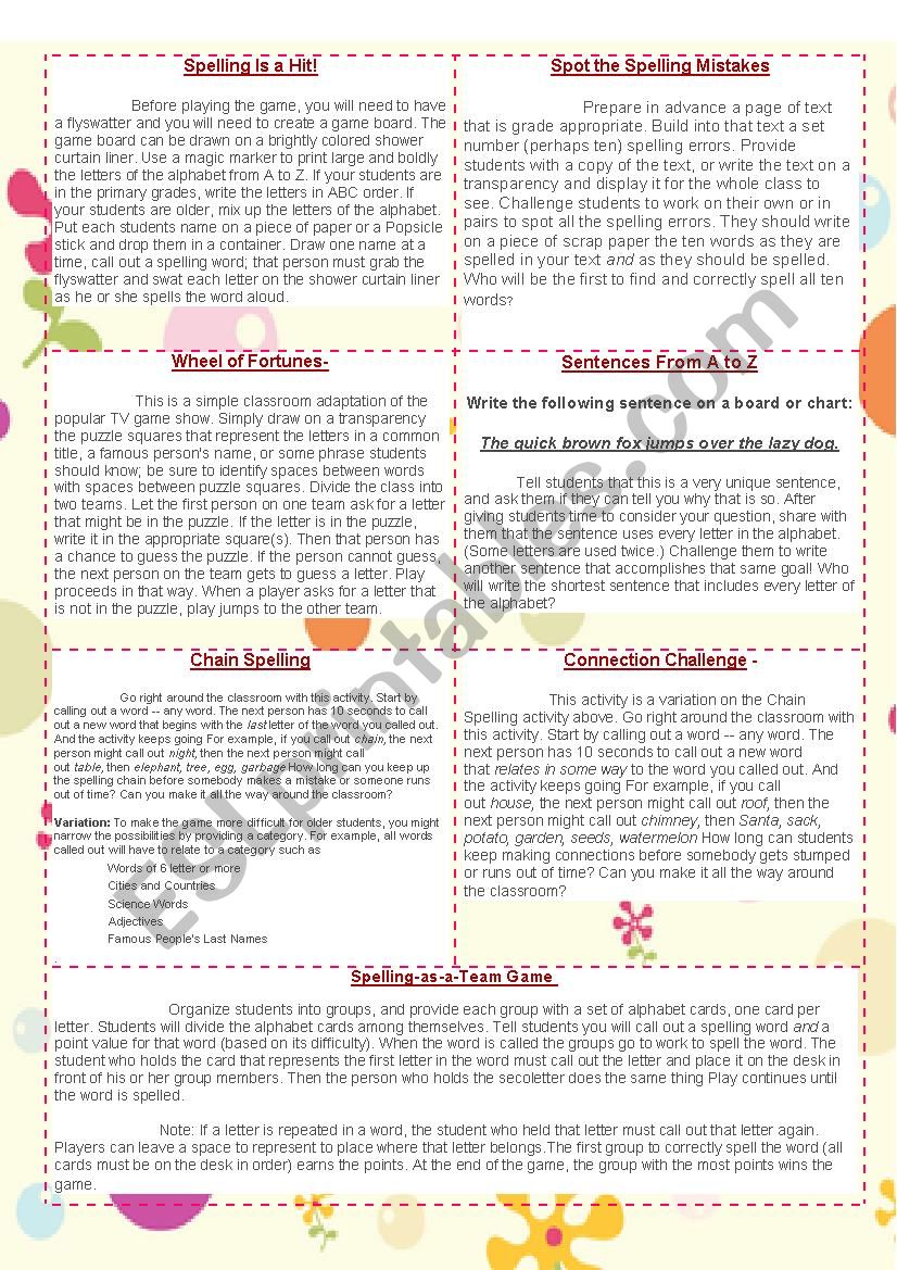 building spelling skills worksheet