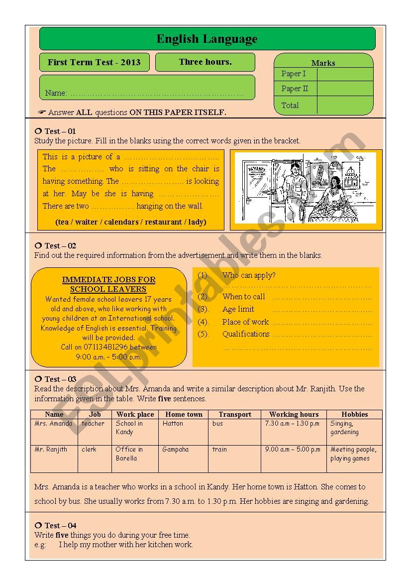 Evaluating Students Competencies Trough Dfferent Activities