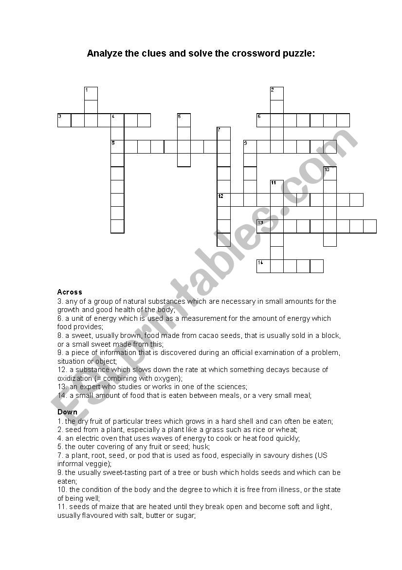 CrossWord - Healthful Antioxidant