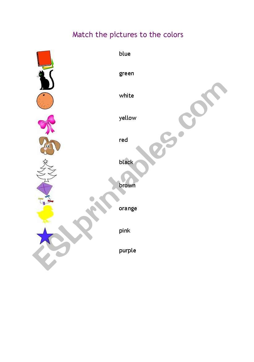 colors , numbers and classroom objects worksheet