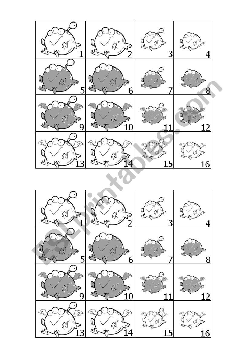 Which monster? Activity sheet and instructions